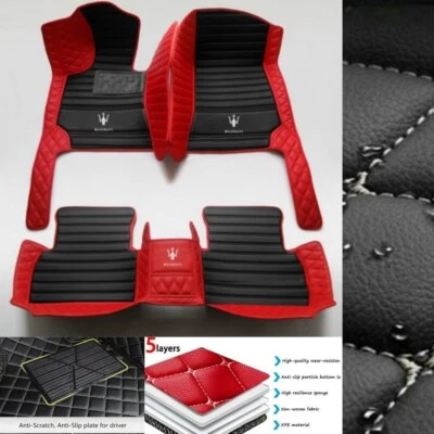For Maserati Ghibli Gran Turismo Levante Quattroporte Car Floor Mats Waterproof Foto 1 de 4