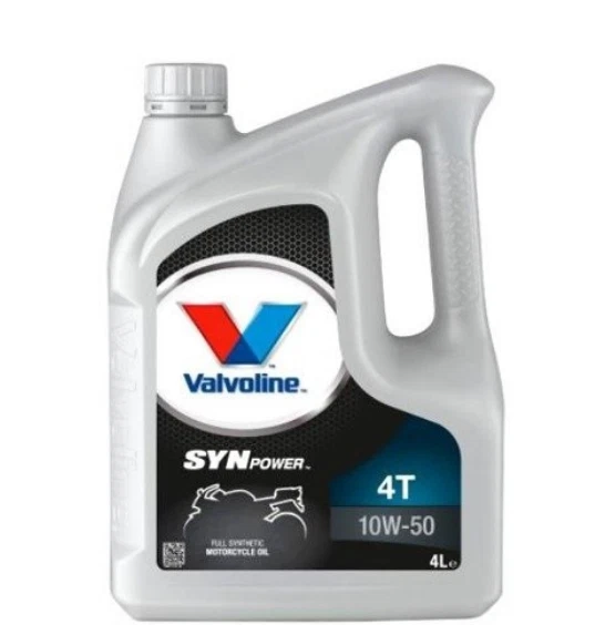 OLIO MOTORE VALVOLINE 10W50 4T PER MOTO API SN JASO MA MA2 4 LITRI - Immagine 1 di 1