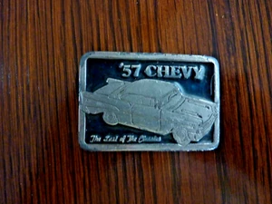 57 CHEVY THE LAST OF THE CLASSICS BELT BUCKLE - Picture 1 of 6