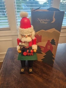 Vintage 14" Wooden Nutcracker 1994 May Dept Store Nutcracker Village with Box - Picture 1 of 8