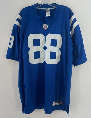 Reebok Blue NFL Indianapolis Colts Marvin Harrison #88 Home Jersey Mens Size 54 Cover