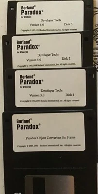 Borland Paradox Developers Tools 5.0, SQL Tools, & Obj Converters Vintage - Image 1 of 2