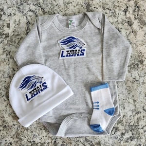 vestiti leoni bambino/neonato Detroit calcio vestiti bambino leoni regalo bambino - Foto 1 di 2
