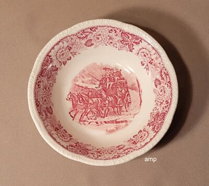 Homer Laughlin Hictorical America rot überbackene Müslischale (6 1/4") - Bild 1 von 2
