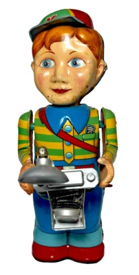 NOMURA TOY TN de los años 50 hecho en Japón SHUTTER BUG batería op juguete de hojalata Japón Foto 1 de 4