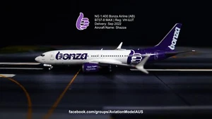 NG 1:400 Bonza Airline (AB) B737-8 MAX VH-UJT (Shazza | Scimitar Winglets)