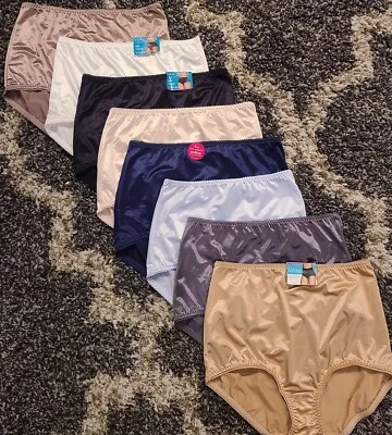 Lote de 5 PARES - Bragas Vanity Fair Brief Satén Tallas 5-12 Foto 1 de 2