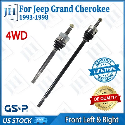OE Front CV Axle Shaft Set For 1984-89 Jeep Grand Wagoneer Cherokee Comanche 4WD - Image 1 of 4