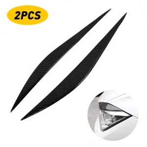 2Pcs Carbon Fiber Car Bumper Corner Anti-Scratch sticker Protector For BMW 330i - Picture 1 of 12