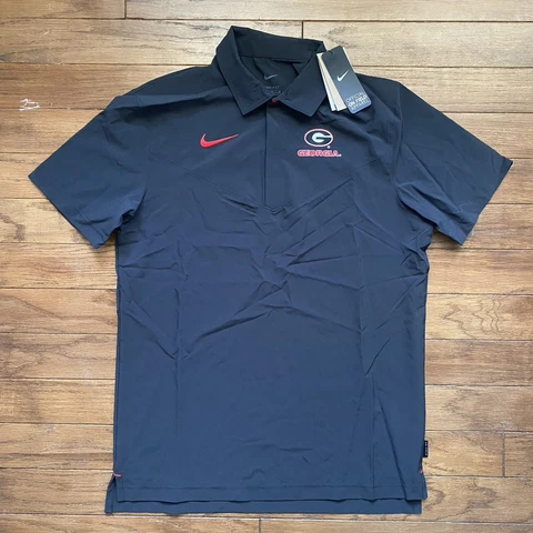 Nike Georgia Bulldogs Coaches Sideline On Field Men's Polo Black DN5615-010 Cover