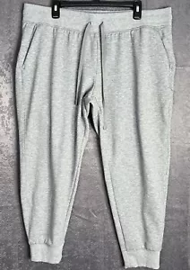 Womens Athletic Works Sweatpants Gray Pockets Gym Stretch Plus XXL 20 (40Wx29L) - Picture 1 of 8