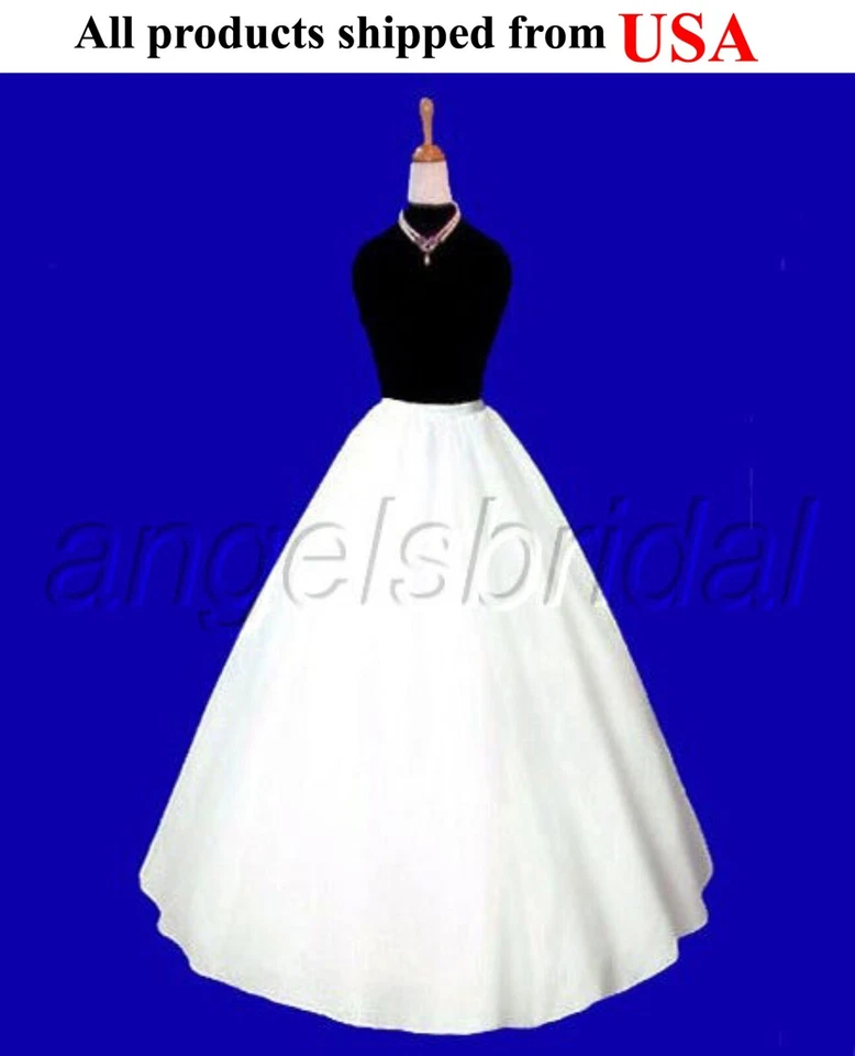 Falda enagua crinolina boda boda novia línea A semi completa calidad premium sin cordones Foto 1 de 1