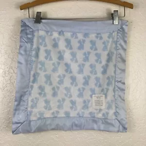 Kleine Decke von mir Carter's Kind Baby Junge blau Welpe Hunde Minky Punkte Satin - Bild 1 von 10