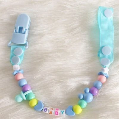 New Baby Pacifier Clips Pacifier Clip Adjustable Nipples Children Dummy Holder - Image 1 of 4