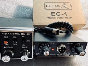 AMPLIFICATORE MICROFONO REALISTICO DELTA EC1 5 pin Din con CAMERA ECO & ROGER BEEP CB - Foto 1 di 7