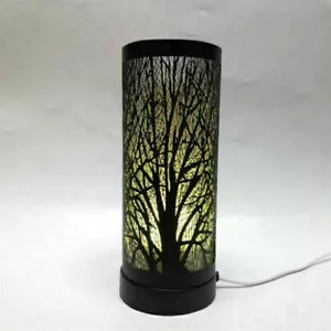 Lámpara eléctrica cilindro de árbol de aroma LED Woodland quemador de aceite de cera CAJA DE REGALO - Imagen 1 de 29