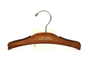 Luxury Laura Ashley Childrens Hanger,Full Grain Wood,Brass,11"l, Mother & Child - Picture 1 of 3