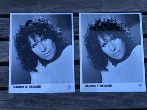 Lot (2) Barbra Streisand PROMO 8" x 10" photos from Columbia Records (both NM) - Picture 1 of 4