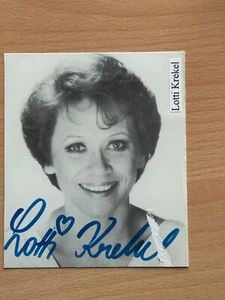 Tarjeta de autógrafo Lotti Krekel original firmada #8379 - Imagen 1 de 1