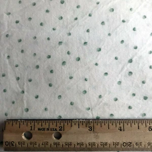 In the Beginning Fabric Dena Designs 40 x 18" cotton Quilting 2-tone green dots - Picture 1 of 2
