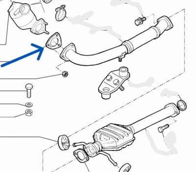 ORIGINALE 46518052 1x GUARNIZIONE TUBO DI SCARICO ALFA 147 156 GT FIAT MULTIPLA Foto 1 de 4