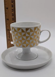 Rosenthal Germany "Carat" footed Demitasse / Espresso cup and saucer - Picture 1 of 6