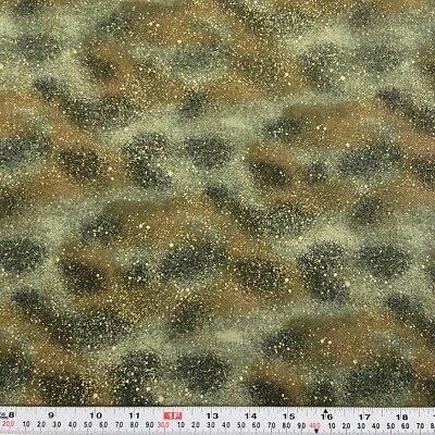 Vtg 2002 Timeless Treasures Metallic Mottled Starched? Cotton Remnant 16" x 43" - Image 1 of 2