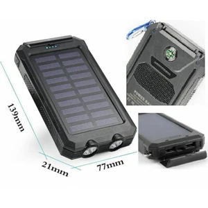 2022 Super 80000mAh Dual USB Portable Charger Solar Power Bank For Cell Phone - Photo 1/16