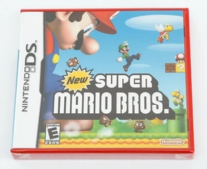 New Super Mario Bros - Nintendo DS NDS US Canada Red Shell Case - New & Sealed - Picture 1 of 7