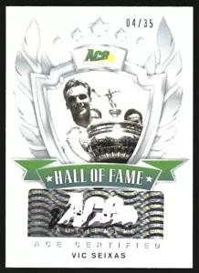 2013 Ace Authentic Hall of Fame Legends Autographs Yellow #HOFVS1 Vic Seixas /10 - Picture 1 of 2