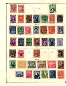 HAWAII COLLECTION PRE-1940 ON SCOTT INTERNATIONAL ALBUM PAGES PART I