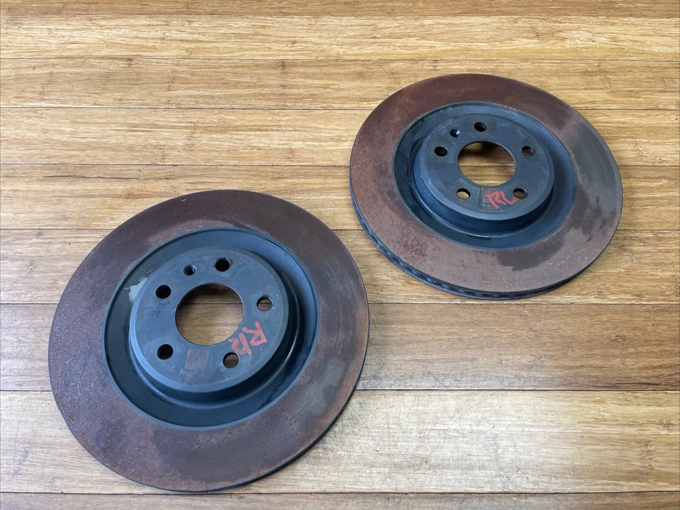 Juego de rotor de freno de disco trasero Audi A6 A7 A8 S4 S5 Q5 2016-2024 25 k millas OEM Foto 1 de 4