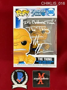 Michael Chiklis signed The Thing Funko Pop#560 The Fantastic Four Beckett COA - Picture 1 of 4