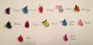 12 SIZE 8 STEELHEAD,BROWN,4X STRONG Mustad R90 ESTAZ EGG FLIES. GREAT PRICE - Picture 1 of 1