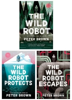 The Wild Robot Series By Peter Brown 3 Books Collection - Age 7-10 - Paperback - Image 1 of 2