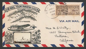 USS Detroit, Crosby Picture Cachet, Jan 13, 1939, Pearl Harbor & Tokyo Bay - Picture 1 of 2