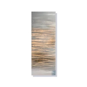 Atemberaubende originale abstrakte Leinwandkunst in Silber & Gold von Kerry Bowler Künstler - Bild 1 von 5