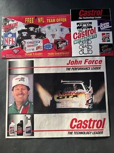 1994 John Force signed Castrol Chevy Lumina Funny Car NHRA Hero Card - Picture 1 of 19