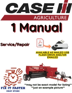 CASE McCORMICK INTERNATIONAL B47 SQUARE BALER MANUAL SERVICE REPAIR SHOP PDF USB - Picture 1 of 2