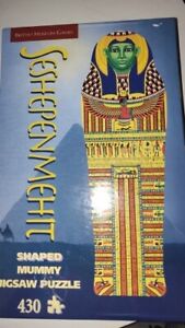 British Museum Games, Seshepenmehit 430 pc Shaped Mummy Jigsaw Puzzle NEW-SEALED