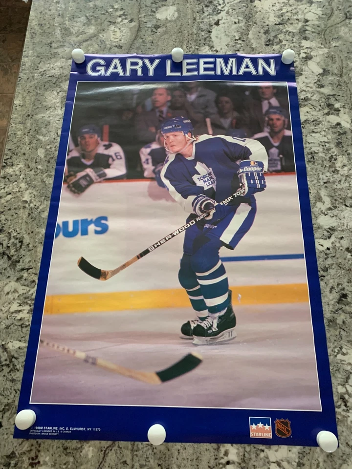 1990M Gary Leeman Toronto Maple Leafs NHL Hockey Star 22.5X34.5 Poster Starline - Image 1 of 4