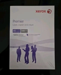 A5 Printer Paper Laser Copier 80 GSM 2 Packs Of 500 Xerox Premier 1000 Sheets - Picture 1 of 5