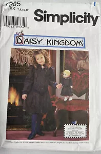 Daisy Kingdom Pattern 7305 Childs Dolls Matching Dress Size 7,8,10,12 Vintage - Picture 1 of 6