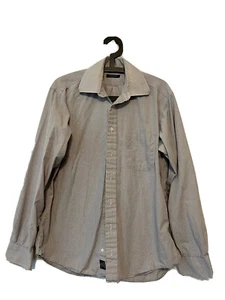 Burberry London Men's Small Plaid 15 1/2 Length Button Up Collared Shirt - Picture 1 of 3