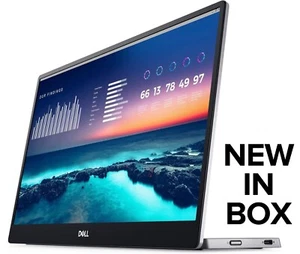 Dell Portable Monitor for Laptop 14" LCD USB-C 1080p FHD IPS + Case OPEN BOX NEW - Picture 1 of 14