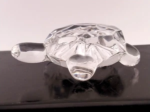 Vintage Lead Crystal Turtle Paperweight Figurine 3" Undamaged Mint Condition!!! - Picture 1 of 11