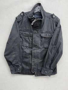 Abercrombie & Fitch Sentinel Feldjacke Herren L Utility Cargo Navy Patch Y2K - Bild 1 von 11