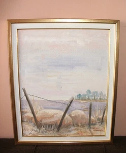 Landschaft mit Ölfarben auf Leinwand im Rahmen der schwedischen Künstlerin Anita Johanson - Bild 1 von 13
