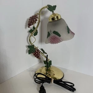 Vintage Glas Trauben Touch Schalter Lampe - Bild 1 von 11