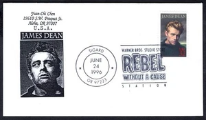#3082 James Dean 24. Juni 1996 Tigard OR, Yuan-Chi Chen Cachet - Bild 1 von 1